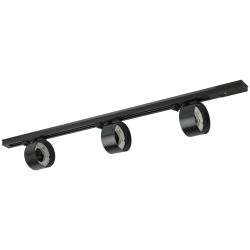 Комплект однофазной трековой системы ЭРА TR71-GX53-SET-3-1 BK под лампу GX53 черный | Комплекты трековой системы