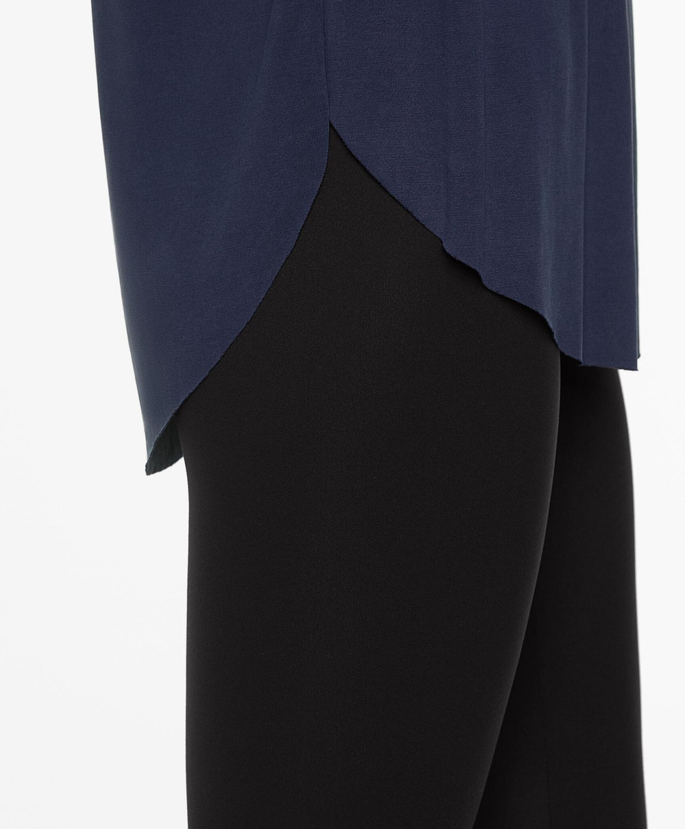 Oysho Футболка из модала с короткими рукавами, темно-синий