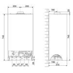 Котел газовый одноконтурный Ariston CLAS XC SYSTEM 32 FF NG (32 кВт), 220В