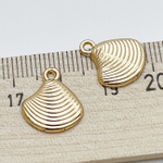 Подвеска Ракушка, цвет золото, размер 15*13 мм, цена за 1 шт