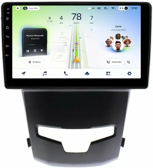 Магнитола для SsangYong Actyon 2 2013-2021 - Teyes CC4L монитор 9" IPS, Android 14, Быстрая, Snapdragon 662, CarPlay, 4G SIM-слот