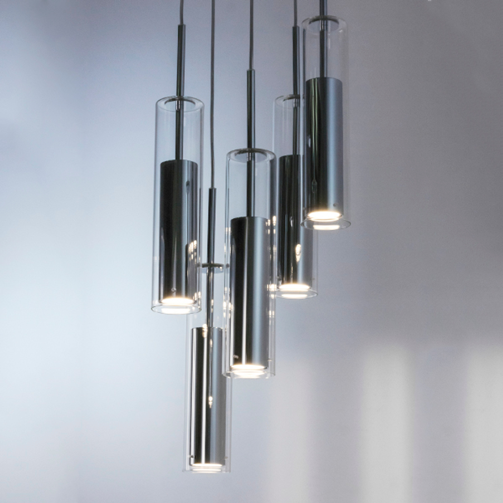 756054 Люстра CILINO 5х40W GU10 ХРОМ