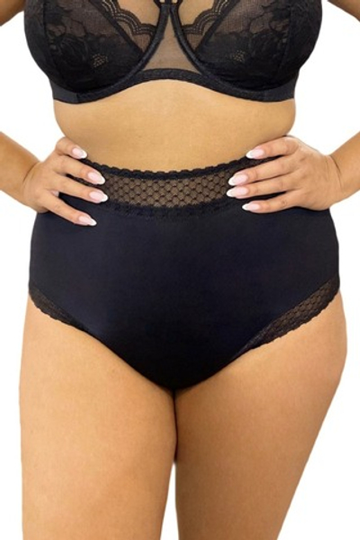 923/5-P ISLA BLACK Трусы высокие KINGA