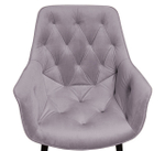 Стул Archi, бархат светло-серый 26, опора конус