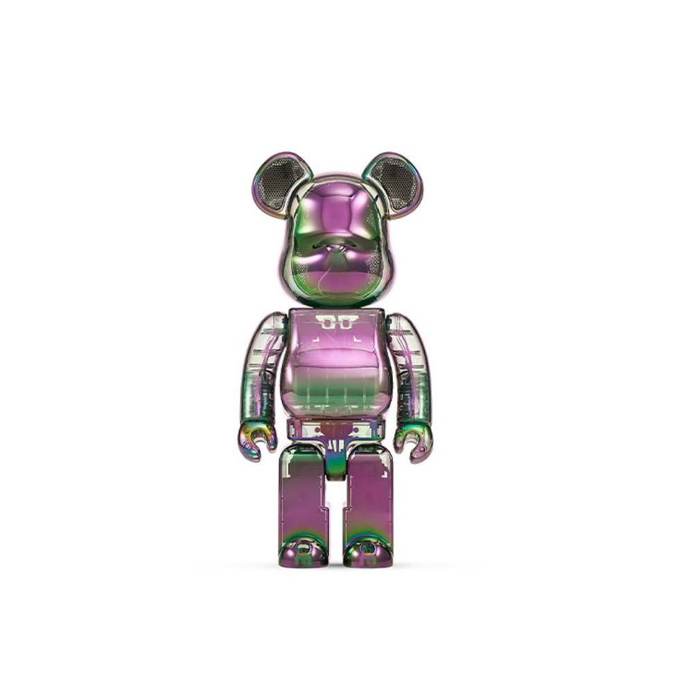 Дизайнерские игрушки BE@RBRICK AUDIO IRIDESCENT 400％ Portable Bluetooth(R) Speaker Crystal Halo/Pearl Mirage/Black Aurora, BE@RBRICK-2409-SW0021