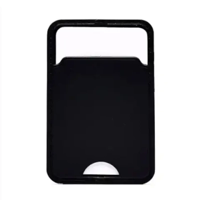 Держатель для карт кожа/подставка, черный, с клеевой основой