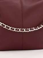 Сумка через плечо на ремне из экокожи большая