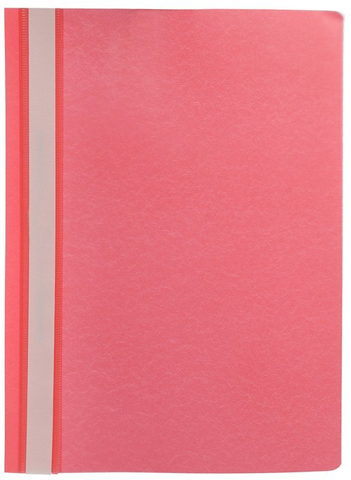 Папка-скоросшиватель пластиковая Workmate, А4, 160 мкм, красная с прозрачным верхом, 10 штук