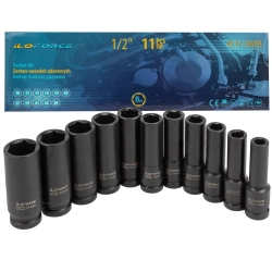 Набор головок ударных глубоких 11пр.1/2''(6-гр.)(10-15,17,19,21,22,24),в кейсе ILOforce IF-4117-5MPB