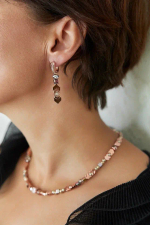 Mosaic S Розовый Серьги арт.0790