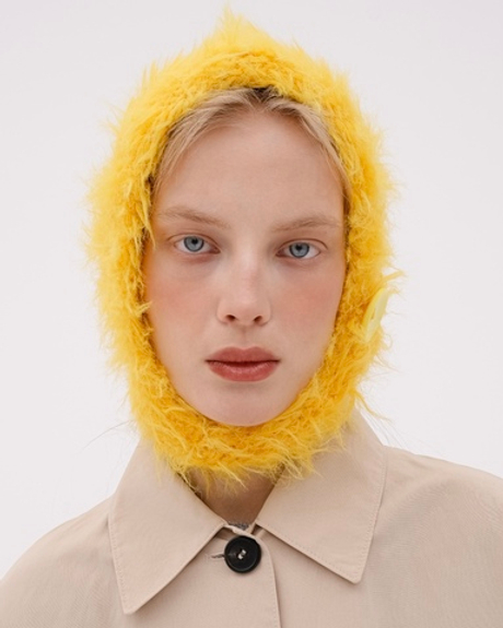 Вязаный чепчик Лимончик