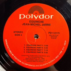Винтажная виниловая пластинка LP Jean Michel Jarre Equinoxe (США 1978)