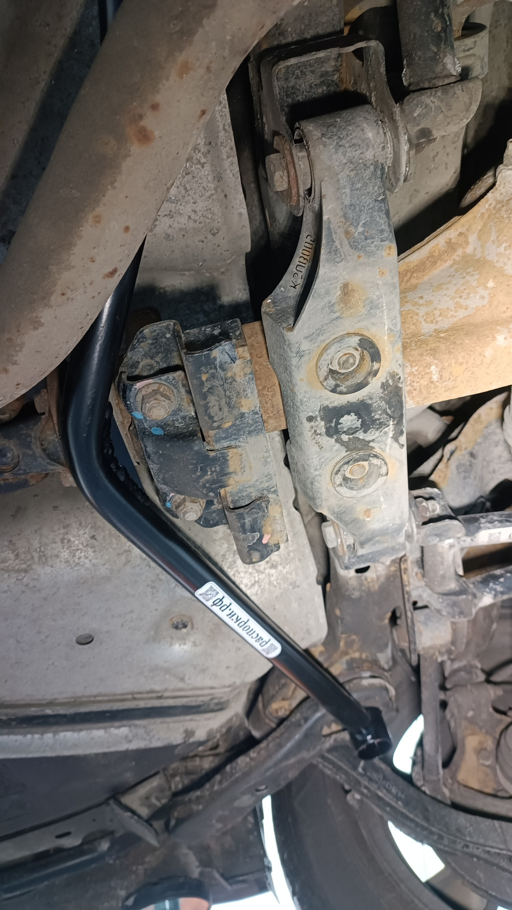 Усилитель заднего подрамника спереди Subaru Outback 4 (BR) и Subaru Forester 3 (SH) (ПОД ЗАКАЗ)