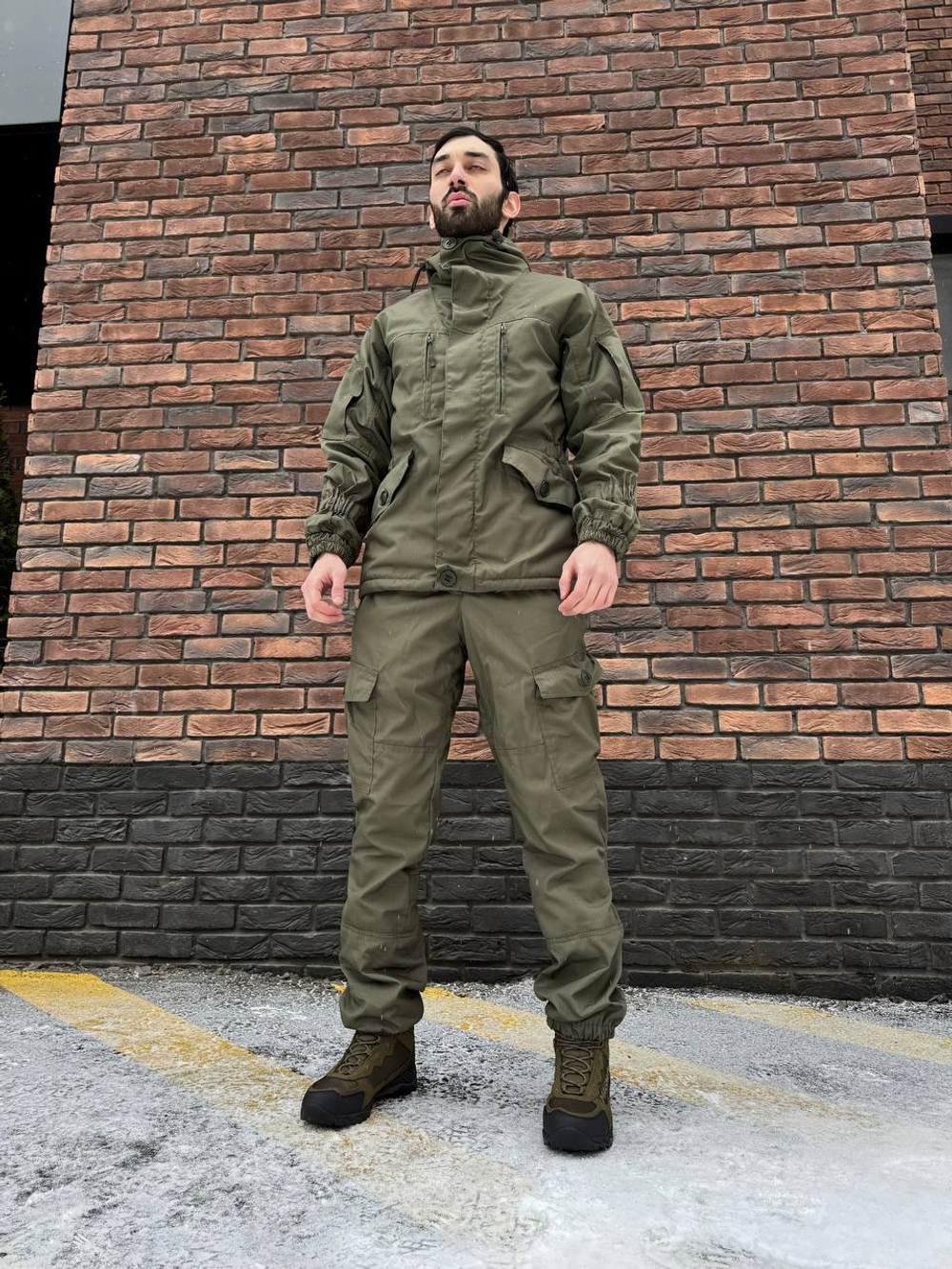 Костюм горка 6 флис / осень-зима / олива