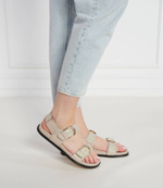 Кожаные босоножки Alohas - бежевый(S100285)