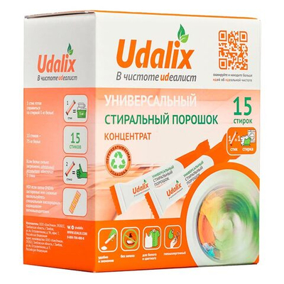 Стиральный порошок для цветных и белых вещей Udalix 15 стирок