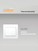 Рамка 1-я ProfiTec Corsa GLOSS беж PC-пласт