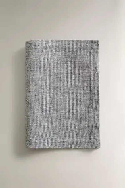 ZARA HOME ХЛОПКОВАЯ САЛФЕТКА В КЛЕТКУ, ЧЕРНЫЙ/БЕЛЫЙ