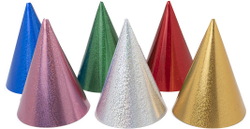 Колпаки, Микс, Лазерные точки, Ассорти, Голография, 16 см, 6 шт. в упак.