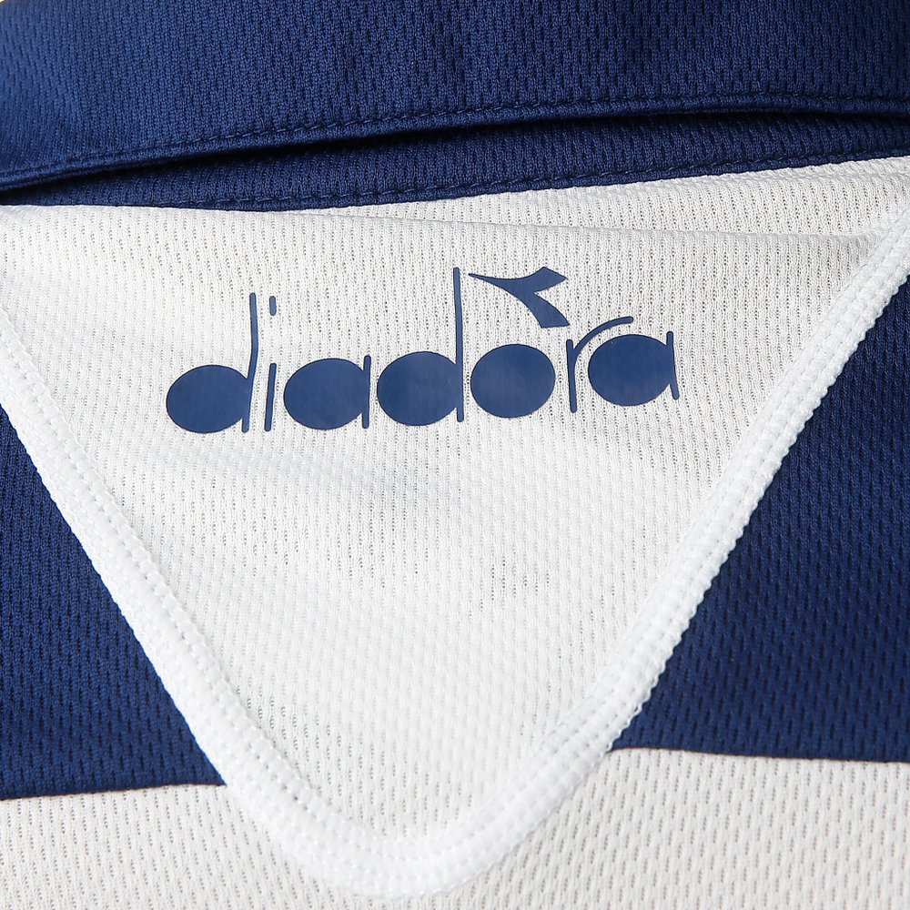 Мужское теннисное поло Diadora Court Polo Men - White, Dark Blue
