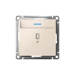 Выключатель карточный AtlasDesign 10А с подсветкой без задержки отключения механизм беж. SE ATN000214