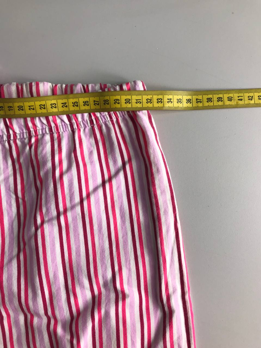 Брюки в яркую полоску, визуально на 11/12 лет