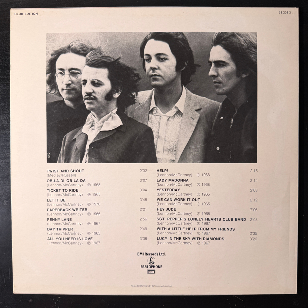 The Beatles ‎– Golden Greatest Hits (Швеция 1979г.)