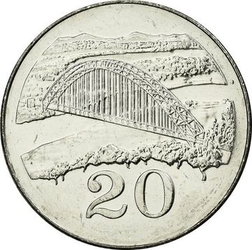 20 центов 2001 Зимбабве