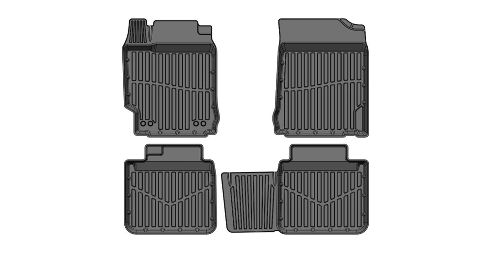 Коврики резиновые в салон 3D PREMIUM для Toyota Camry (2006-2017) SRTK.PR.TY.CAM.06G.02014