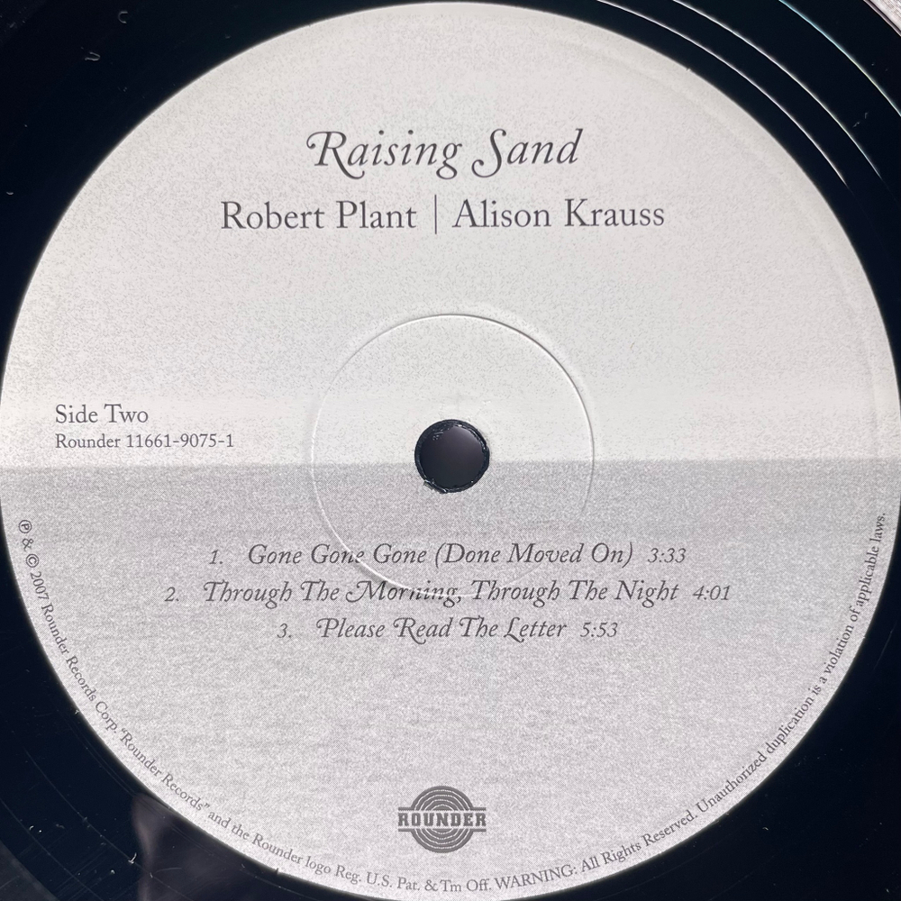 Robert Plant | Alison Krauss - Raising Sand 2LP (США 2007г.)