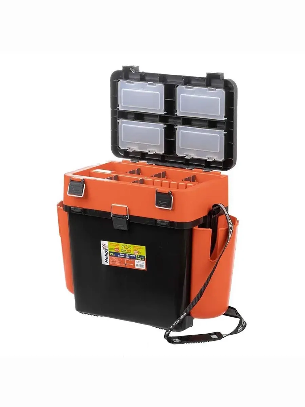 Ящик для зимней рыбалки Helios FishBox (10л) оранжевый