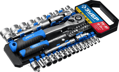 ЗУБР ТБ-51, 51 предм., (1/2″), набор торцовых головок, Профессионал (27647-H50)