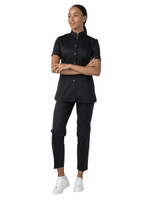 Брюки медицинские женские Dr. Nice ШОВ укороченные, на резинке, черный, 48