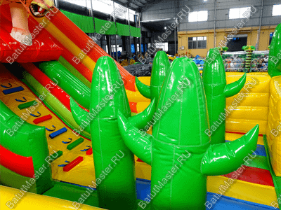 Детский надувной батут-горка "Зов тигра", 8*5*6 м