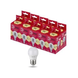 Лампа светодиодная ЭРА RED LINE LED P45-8W-827-E14 R 8Вт шар теплый белый свет E14