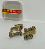 Клеммы АКБ из латуни и болтовым соединением провода, усиленные, Куппер (2 шт. / в комплекте)