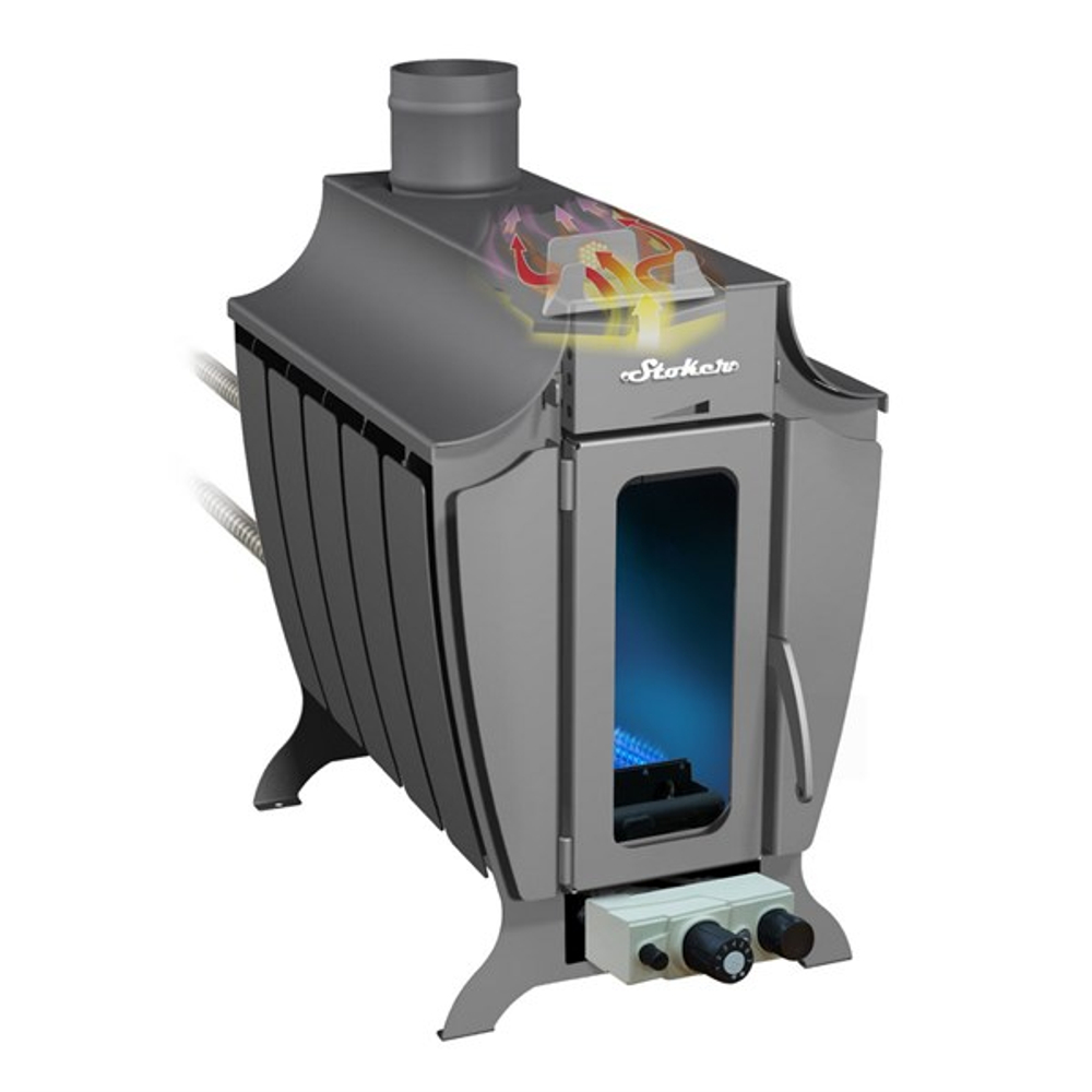 Печь отопительная газо-дровяная Stoker 150-G