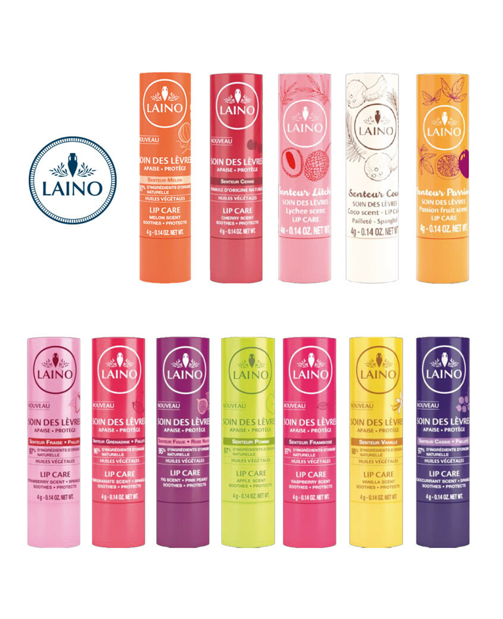 Лено Бальзам-стик для губ Вишня Laino Lip Care Cherry Scent 4 гр