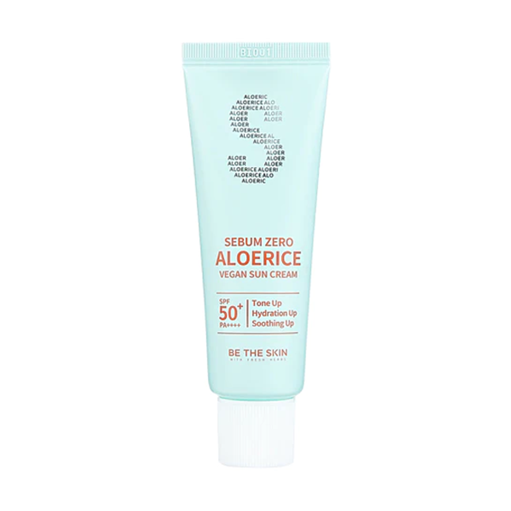 Крем солнцезащитный BE THE SKIN Sebum Zero Aloerice Vegan Sun Cream SPF50+ PA++++ 50 мл