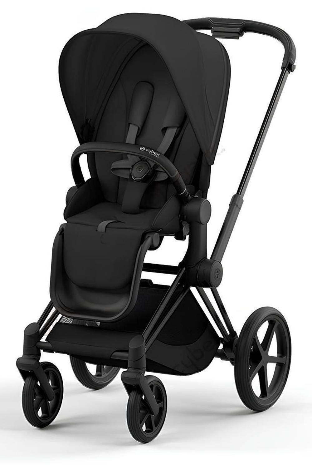 Коляска Cybex Priam IV Matt Black complete Cloud T Leaf Green Plus Base T 3 в 1 Sepia Black