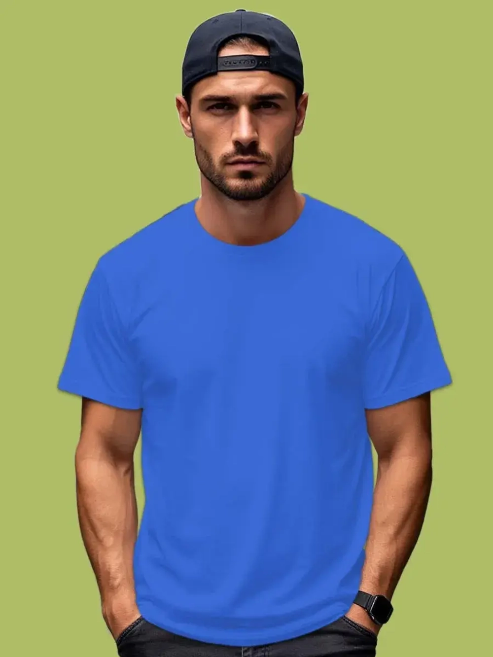 Футболка Взрослая.Премиум однотонная.Набор 2 шт