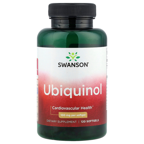 Swanson Vitamins, Убихинол, 100 мг, 120 мягких таблеток