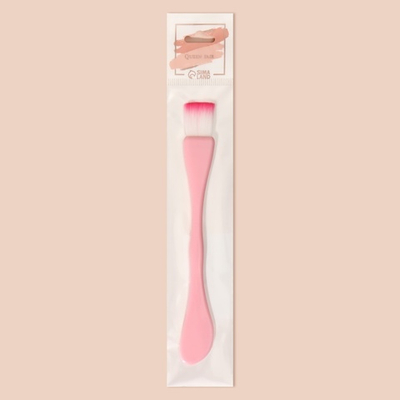 Кисть для масок, двусторонняя, с лопаткой, 15,5 см