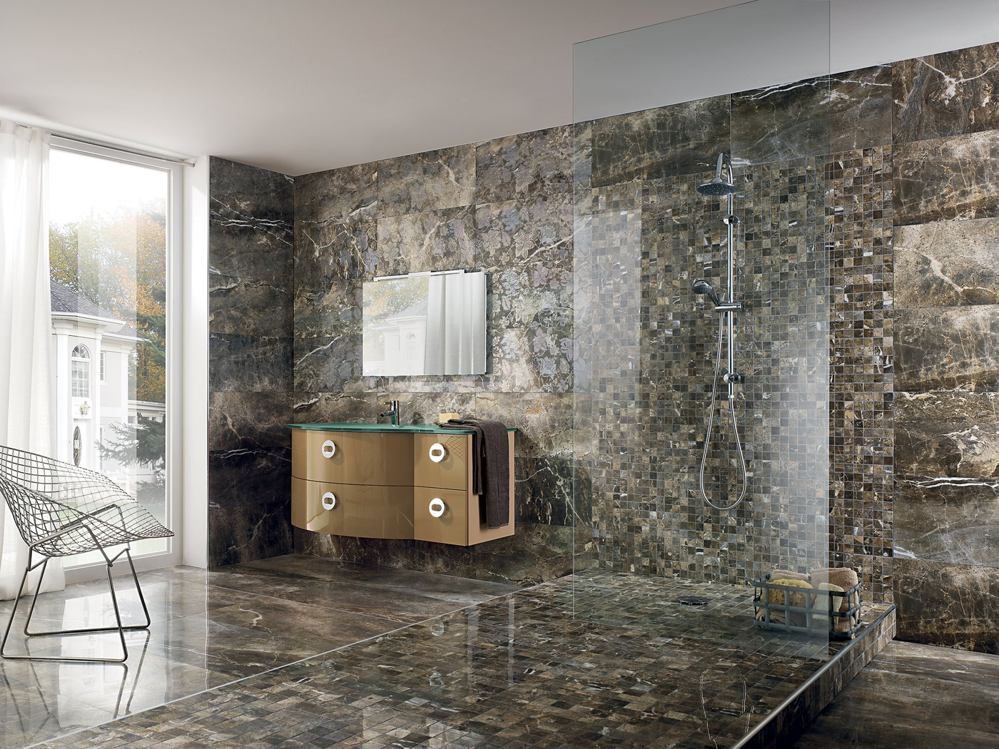 Мозаика для ванной: материалы, советы по выбору