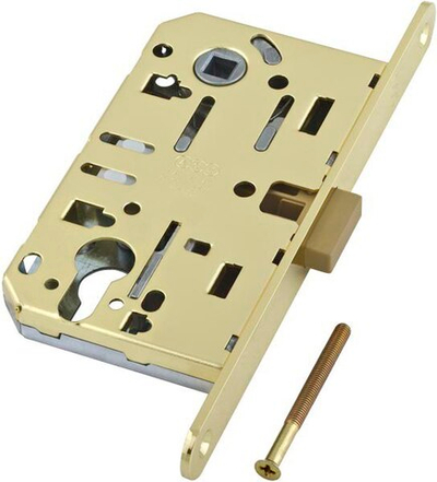 Замок с магнитной защелкой AGB ПОЛАРИС B06103.50.03 п/цил латунь Б/ОТВ