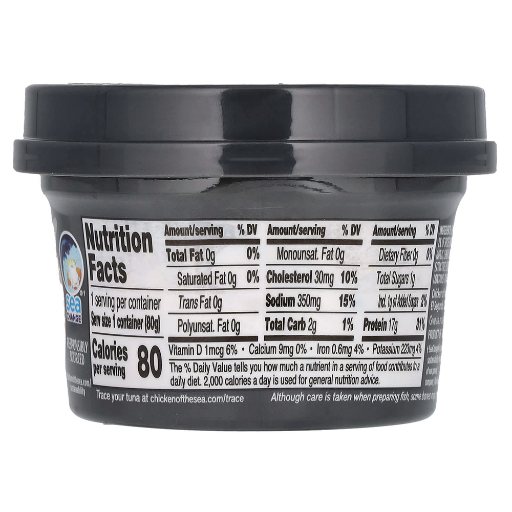 Chicken of the Sea, Infusions, дикий тунец, измельченный черный перец, 80 г (2,8 унции)