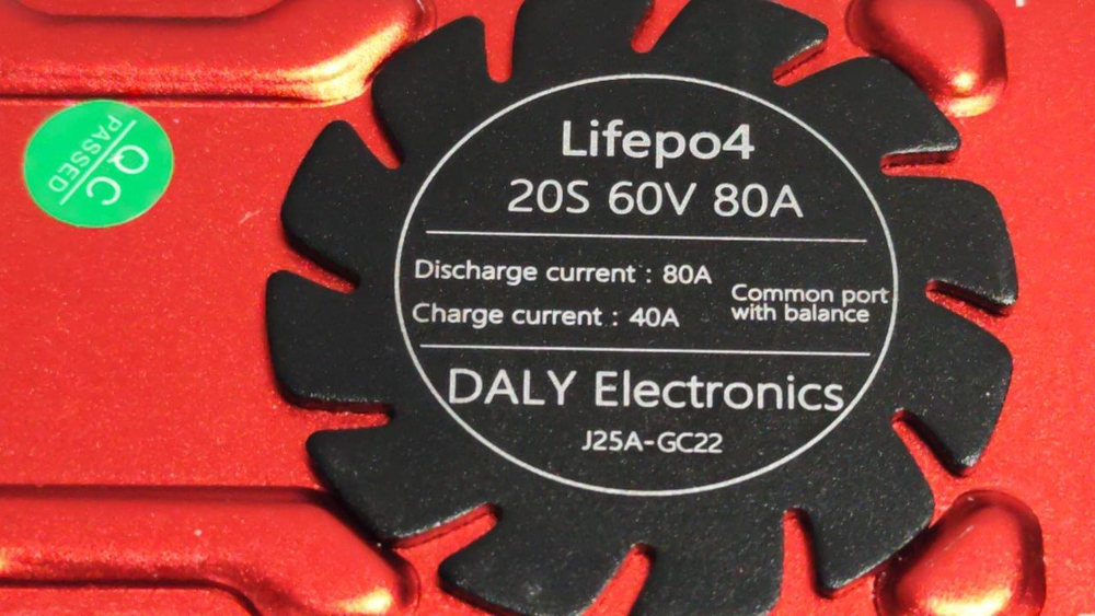 Плата контроля BMS LiFePO4 20S 60V 80A