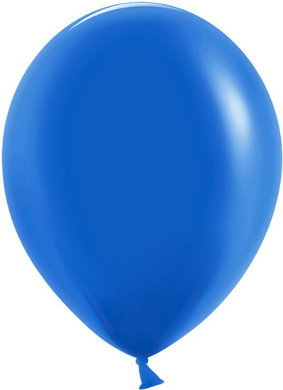 Шар (12''/30 см),латекс,синий 1 шт с гелием