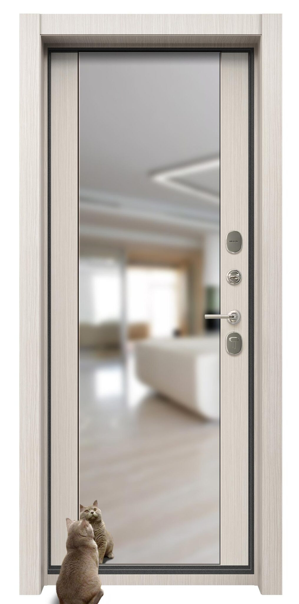 С зеркалом (беж.)