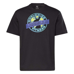 Мужская теннисная футболка Reebok Les Mills Oversized Tee - черный